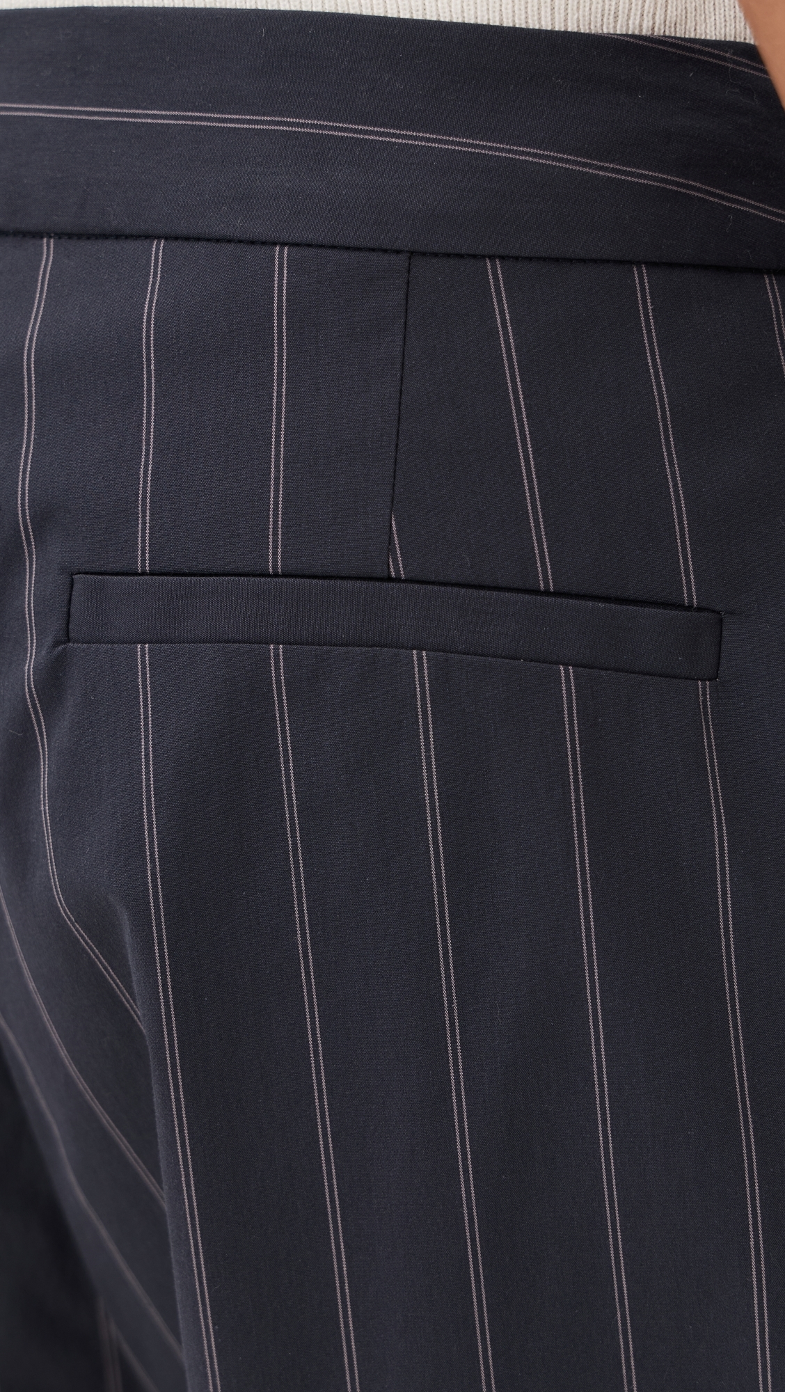Stripe Relaxed Pleat Pants Ink Stripe