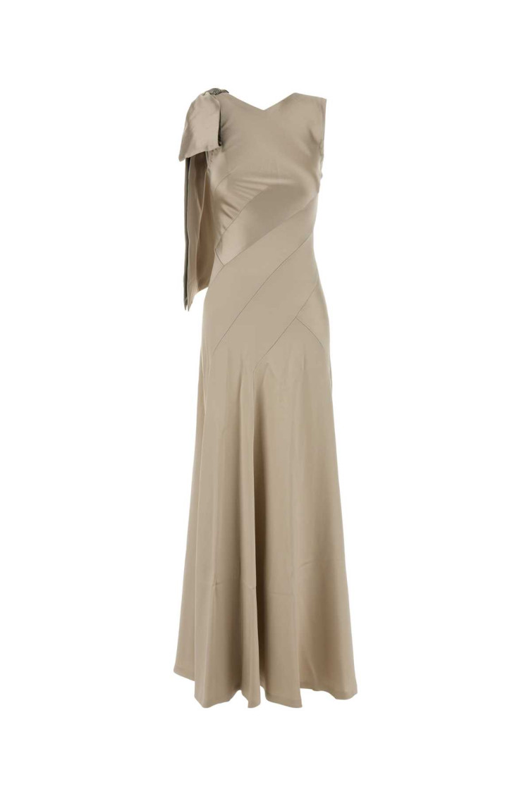 Maison Margiela - one shoulder bow detail evening gown