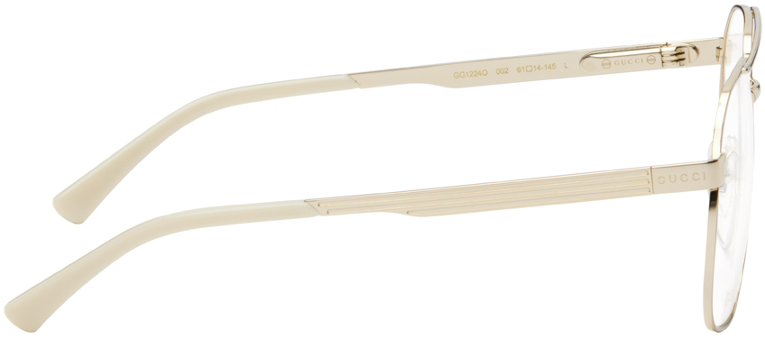 Gucci Gold Aviator Glasses