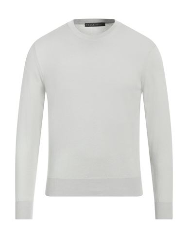 Man Sweater Light grey Size 40 Cotton, Polyamide