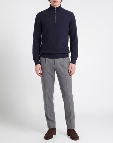 Man Turtleneck Midnight blue Size 38 Cashmere