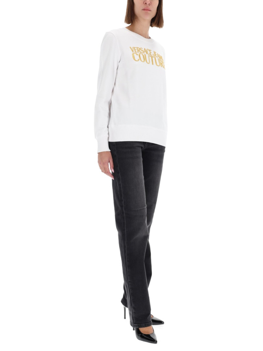 Versace Jeans Couture - ribbed hem long sleeve crew neck knitwear