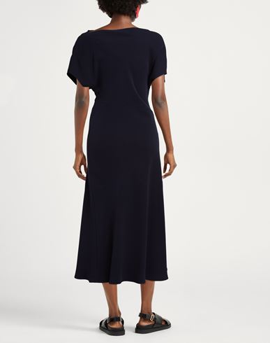 P. a.r. o.s. h. Woman Maxi dress Midnight blue Size L Polyester