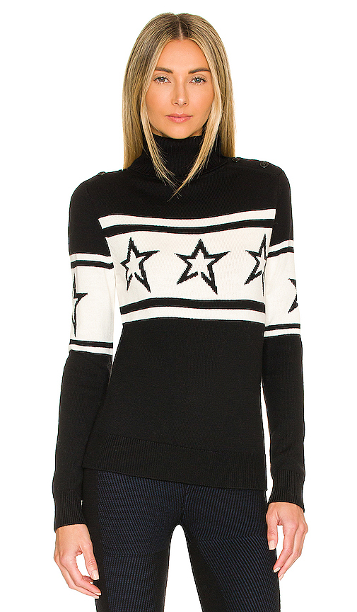 Perfect Moment Chopper Sweater in Black. M also in L, S