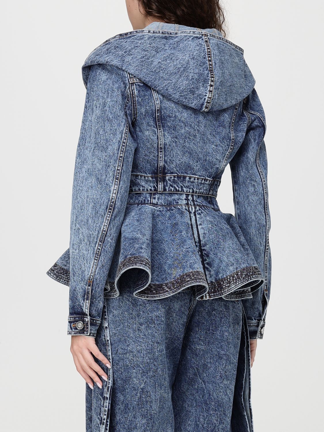 Jacket ALAÏA Woman color Gnawed Blue