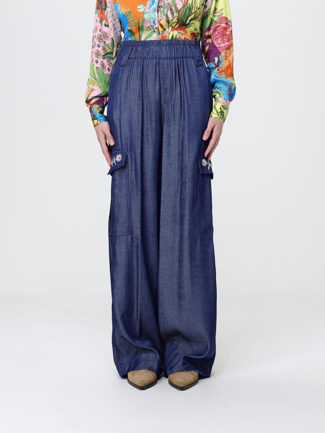 Pants Woman color Blue