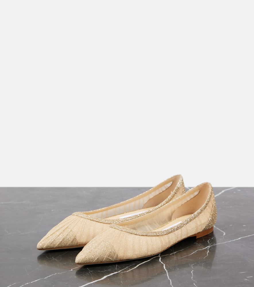 Jimmy Choo Love 100 glitter pumps