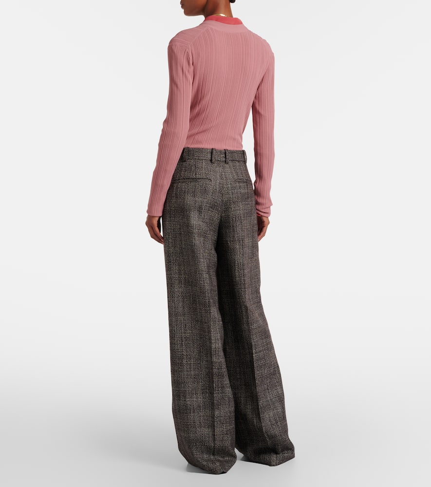 Hawley virgin wool wide-leg pants