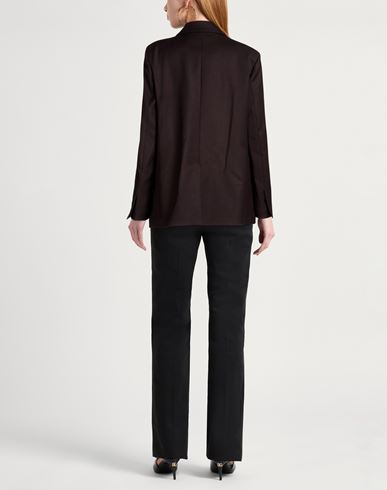Woman Blazer Dark brown Size M Polyester, Viscose, Elastane