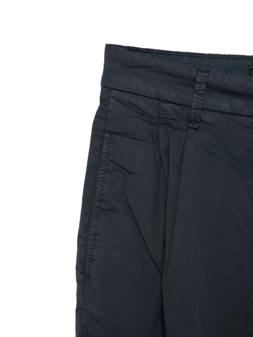 Blue Relaxed Pleated Pant
