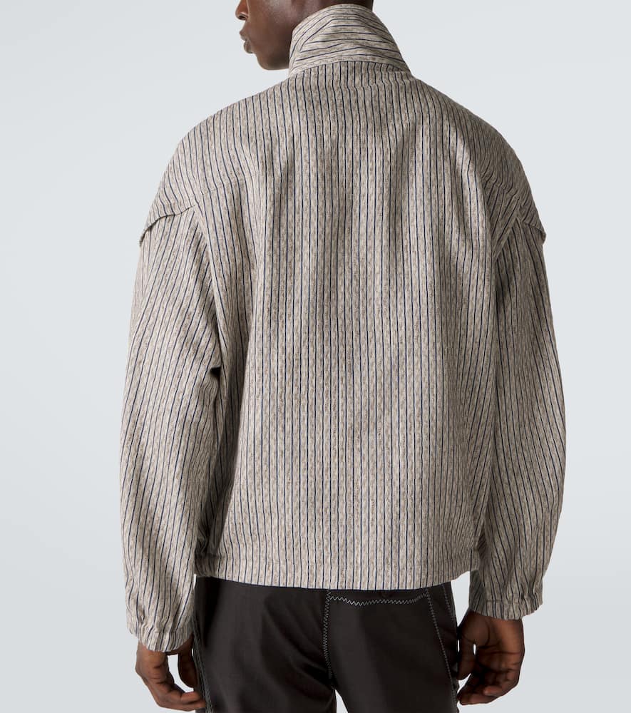 Farkas cotton and linen-blend jacket