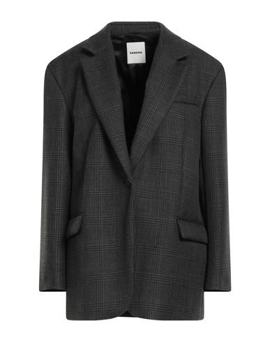 Woman Blazer Grey Size 2 Virgin Wool, Polyester