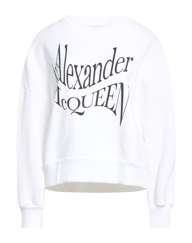Woman Sweatshirt White Size 6 Cotton