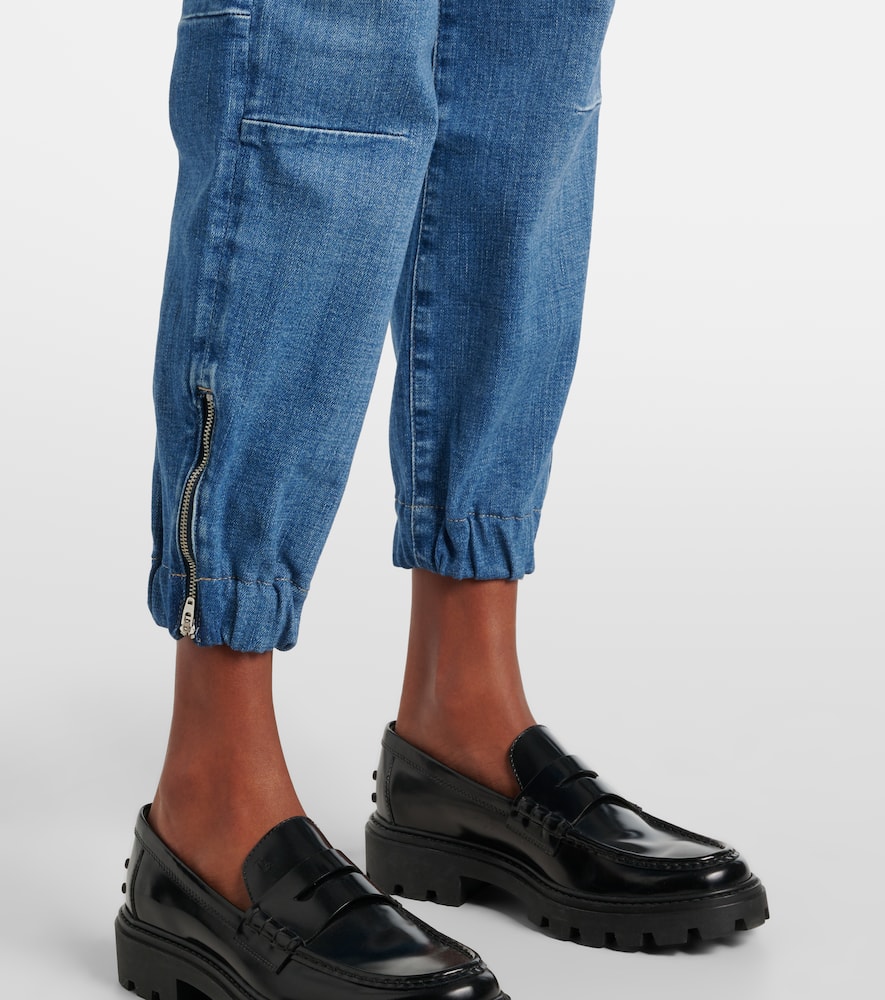 High-rise straight jeans