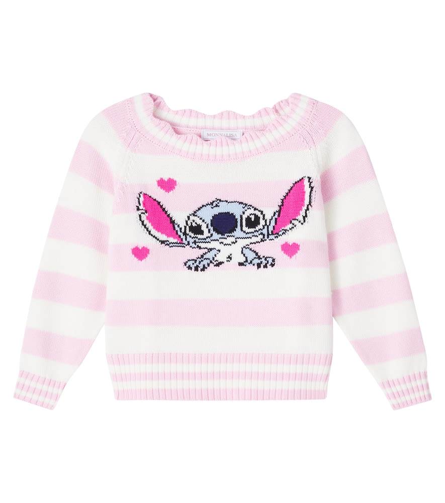 X Disney Stitch striped sweater