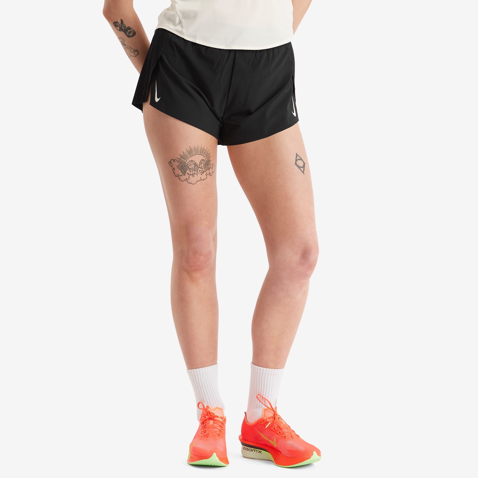 Nike Women's Aeroswift Short in Black/White