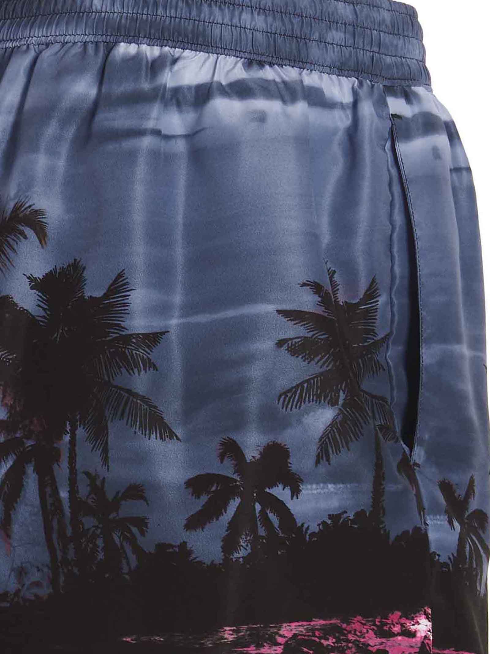 Logo Print Swimming Trunks