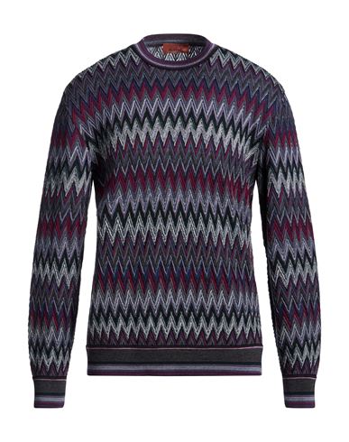 Man Sweater Purple Size 38 Wool