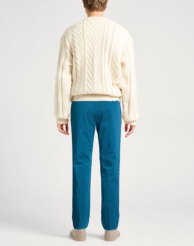 Man Pants Deep teal Size 38 Cotton, Elastane