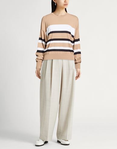 Woman Sweater Light brown Size 6 Cotton