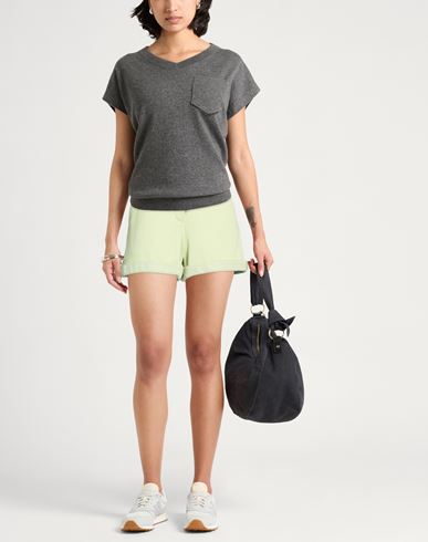 Easy Woman Shorts & Bermuda Shorts Light green Size 6 Polyamide, Cotton