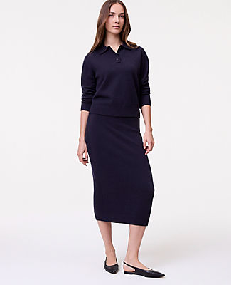 Ann Taylor Weekend Sweater Pencil Skirt