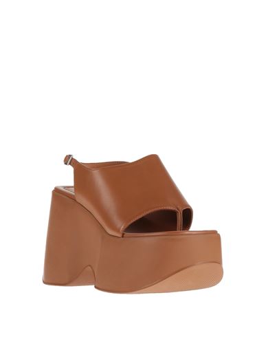 Vic Matiē Woman Thong sandal Tan Size 9 Leather
