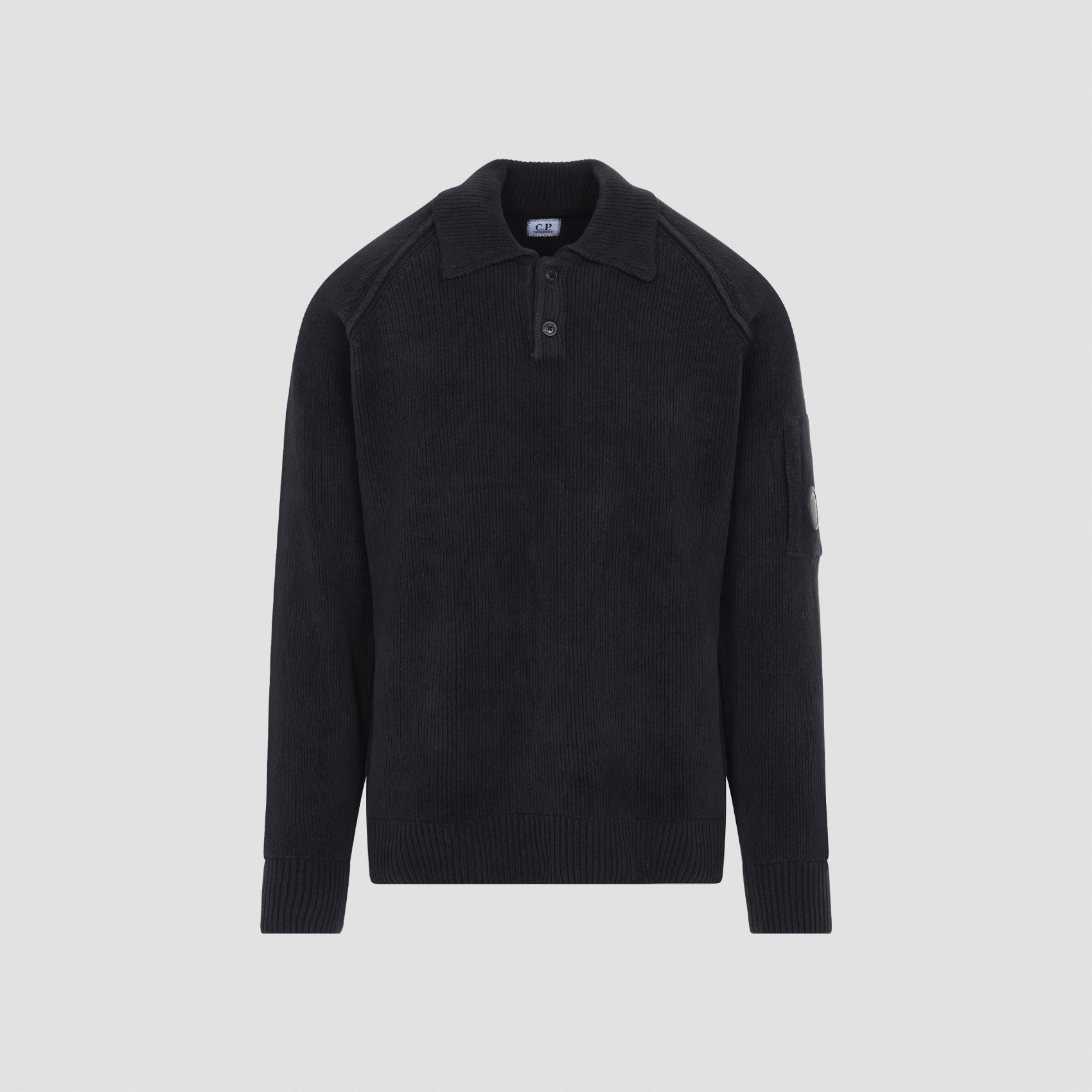 Men's Chenille Polo Sweater