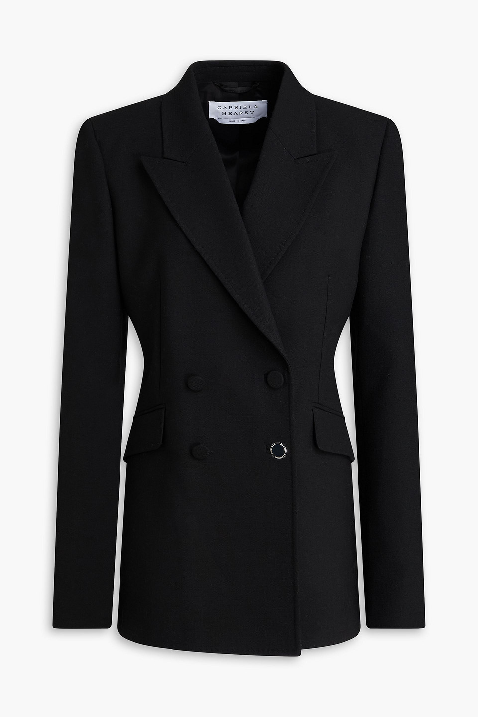 Stephanie double-breasted wool blazer - Black - IT 48