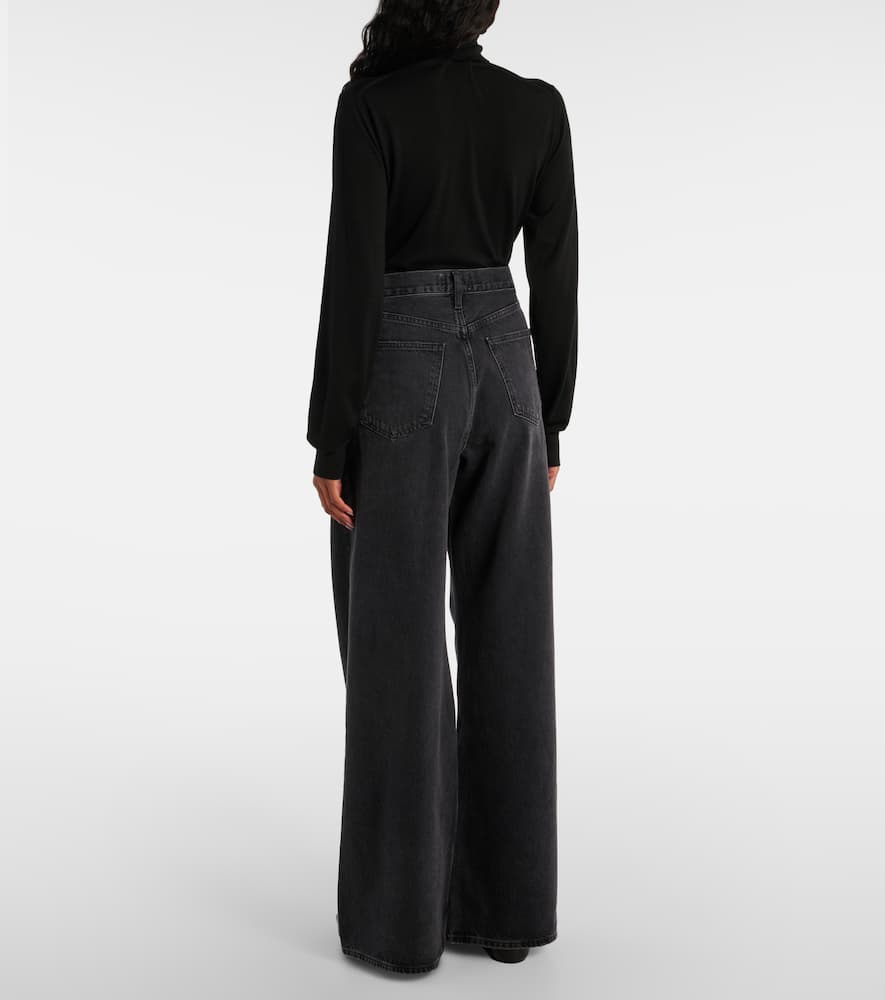 Dame high-rise wide-leg jeans
