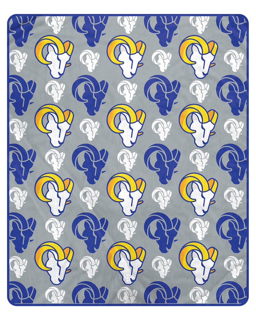 Los Angeles Rams Nfl Team Signature Logo Fleece Throw