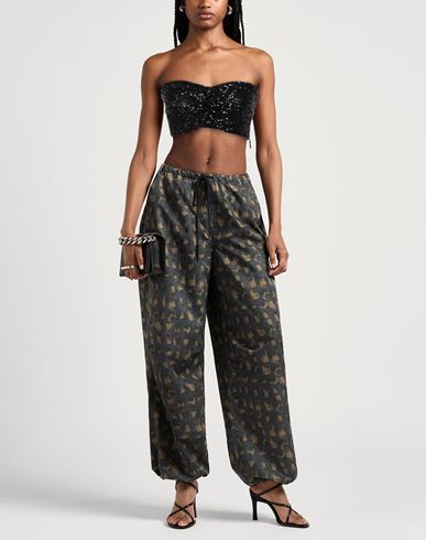 Msgm Woman Top Black Size 6 Polyester