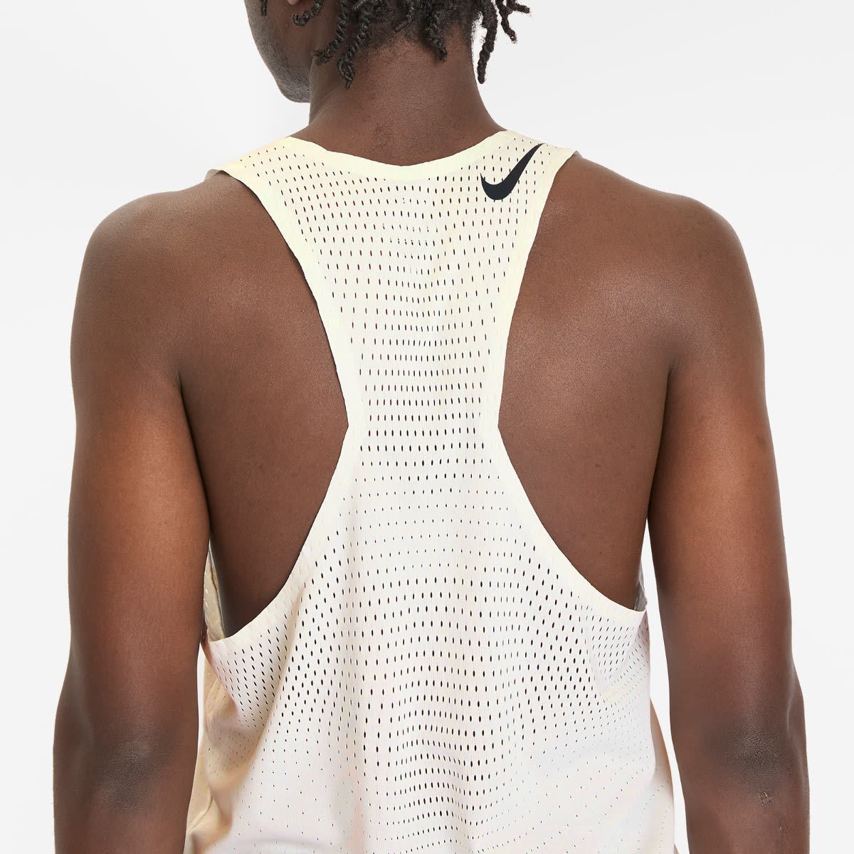 Men's Running Aeroswift Singlet Summit White/Black