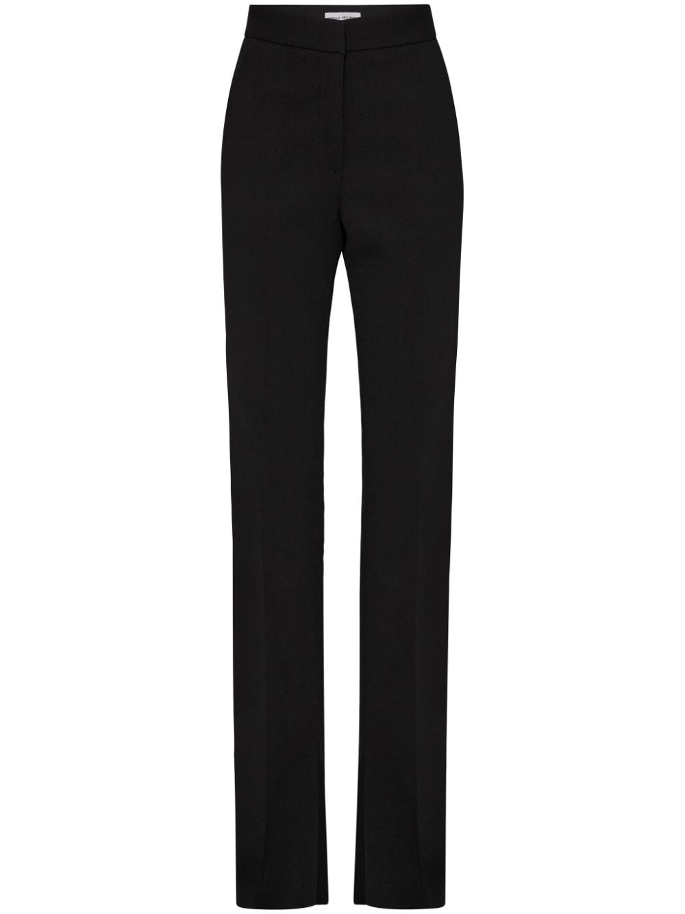 Evie high-waisted tailored trousers - Black