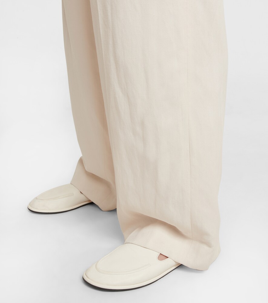 Canal leather loafers
