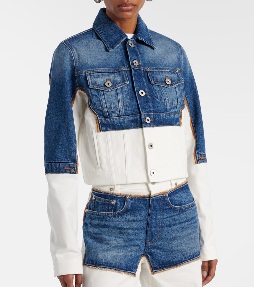 Petit Grand paneled denim jacket