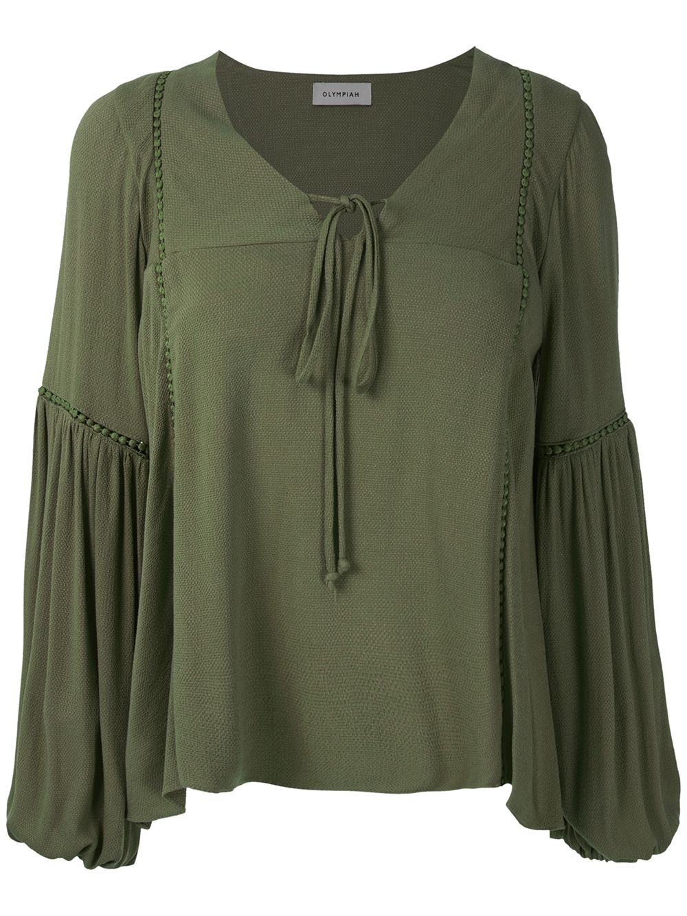 Hagia wide sleeves blouse - Green