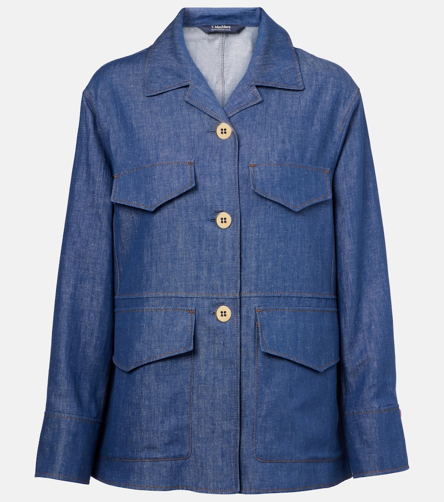 Ginny cotton and linen twill jacket