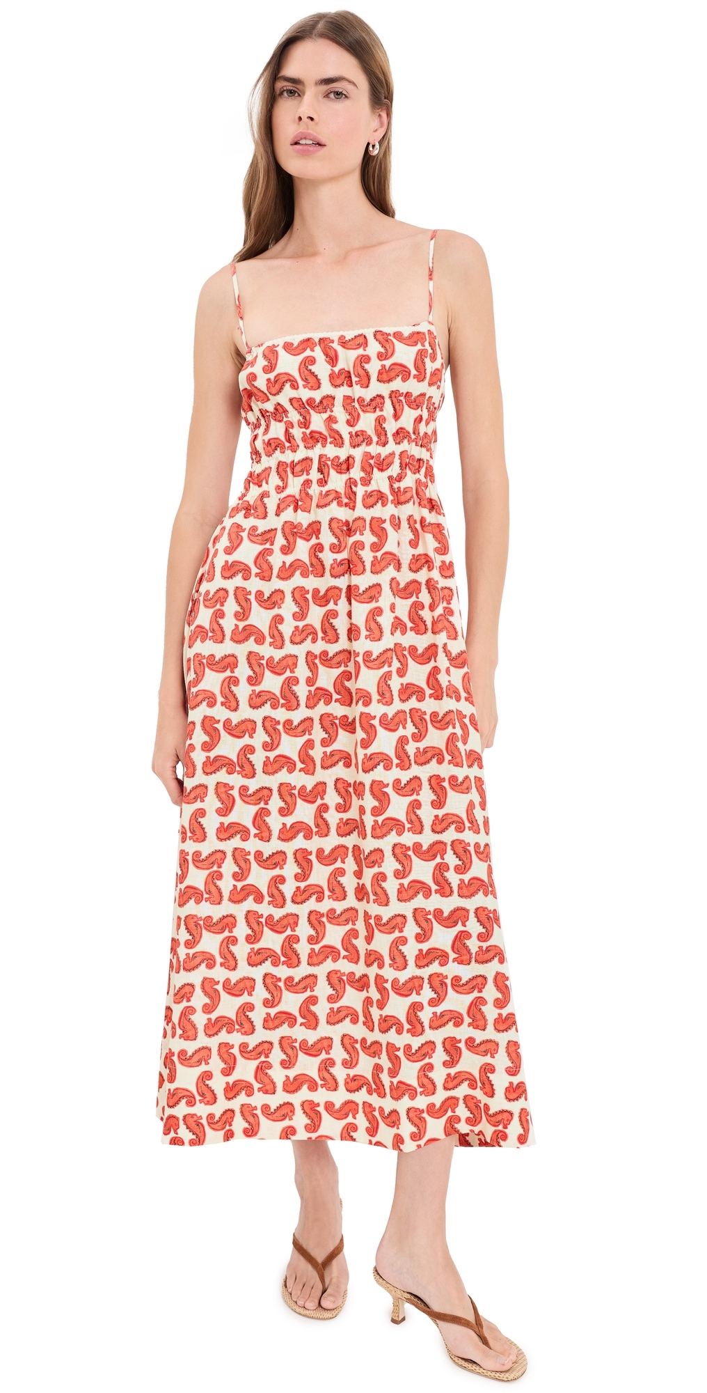 Ayla Linen Dress Seahorse Cream