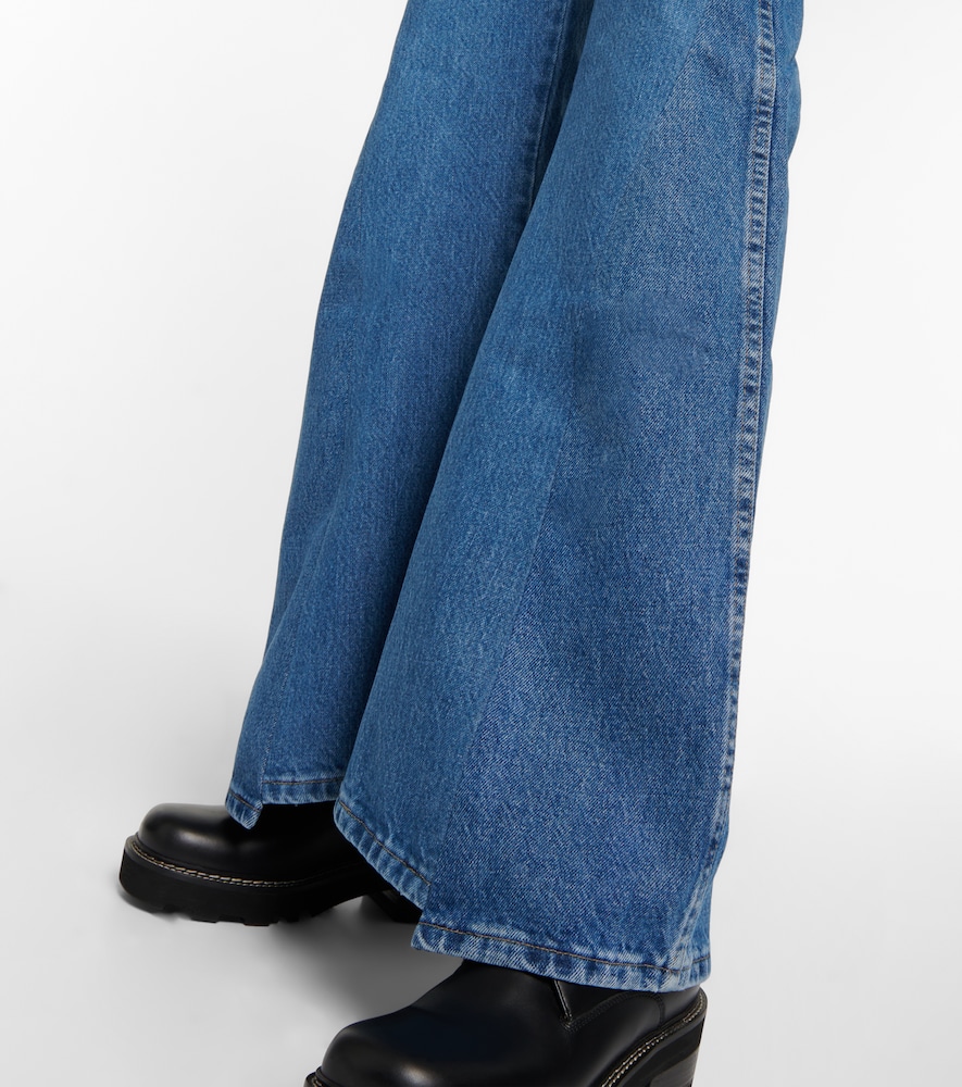 Foster patchwork flared jeans
