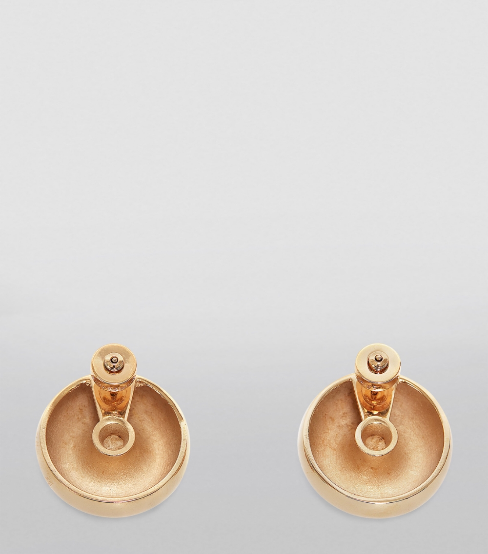 Bumper-Moon Crystal Earrings