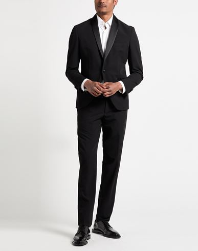 Man Suit Black Size 46 Wool, Viscose, Elastane