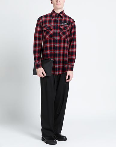 Man Shirt Red Size XL Cotton