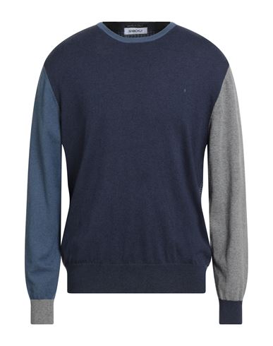 Man Sweater Navy Size 40 Cotton, Cashmere