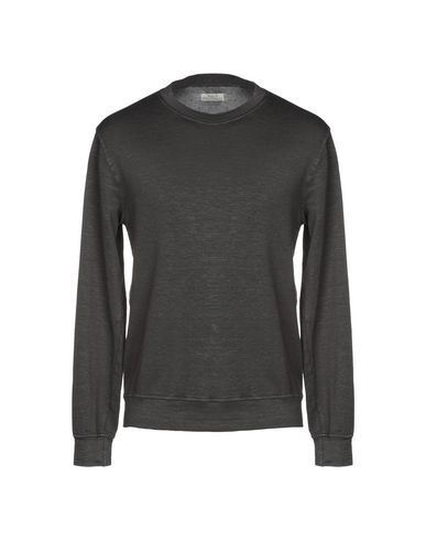 Man Sweatshirt Charcoal Size L Linen, Cotton, Elastane