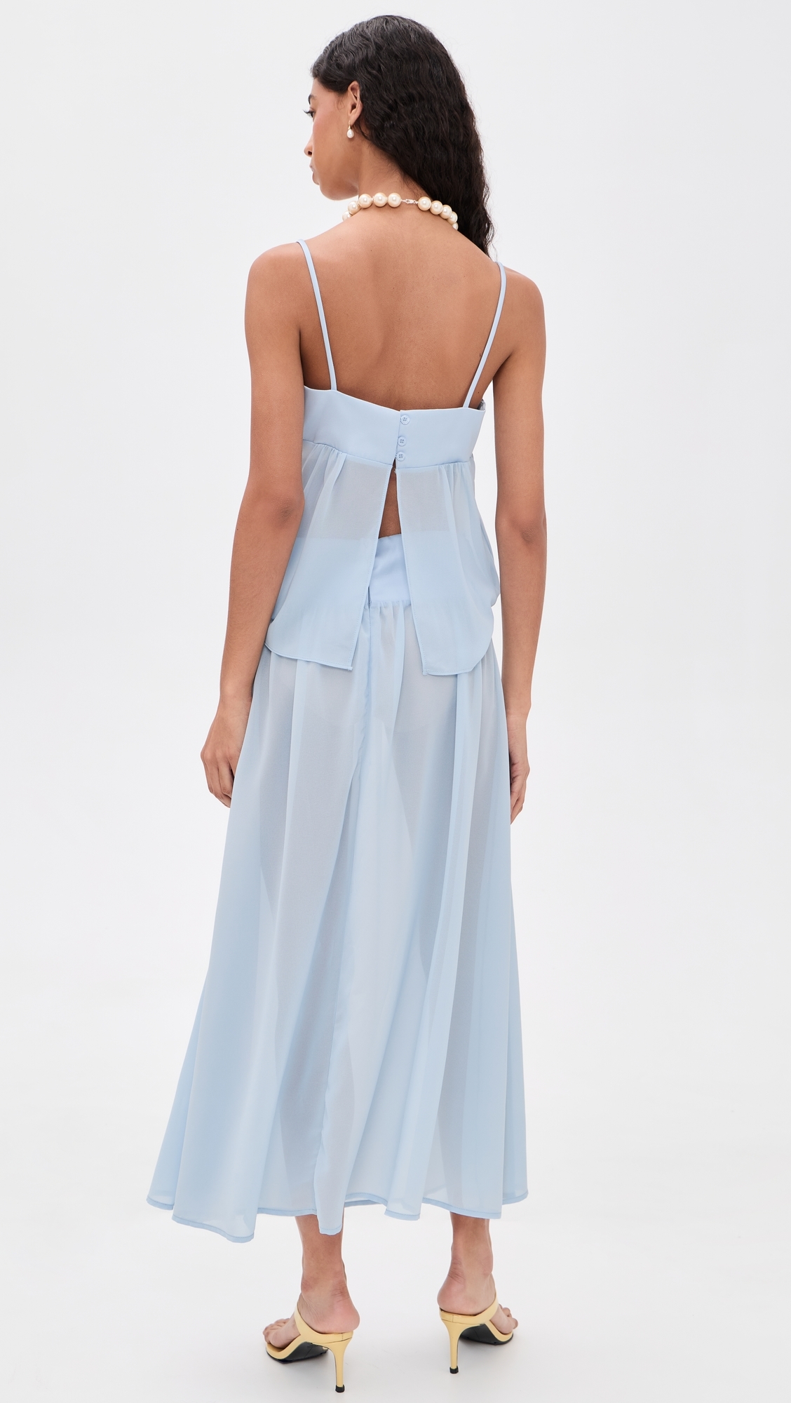 Gracia Maxi Dress Pale Blue