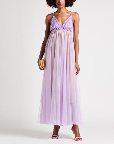 Woman Maxi dress Lilac Size 2 Polyester