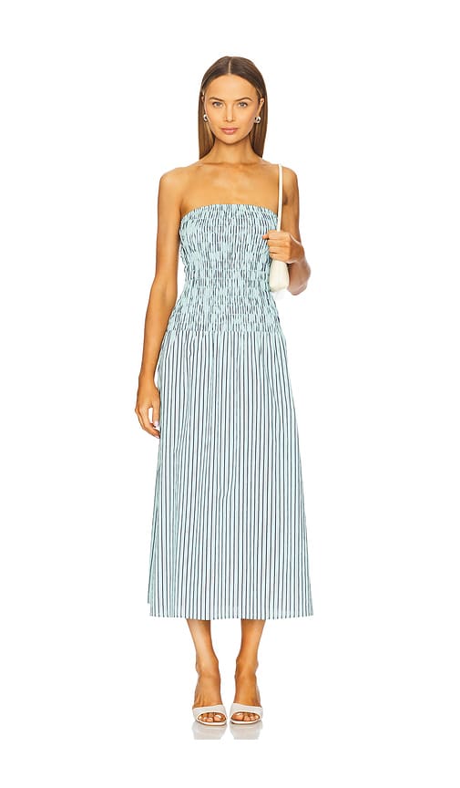 LNA TRÄGERLOSES KLEID KAPAIA in Teal. Größe XS. Also in L
