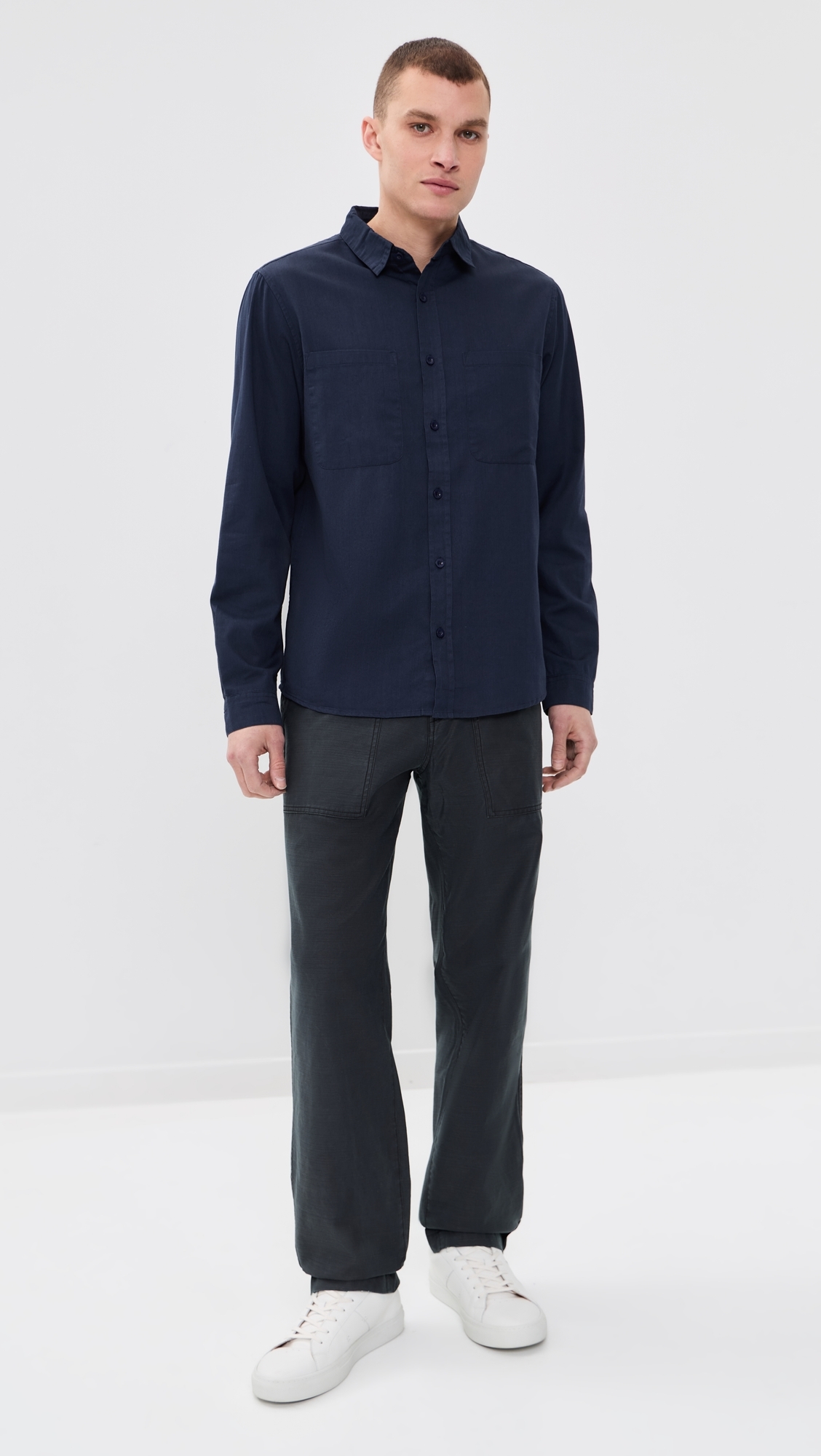 Original Button Down Shirt Dark Blue