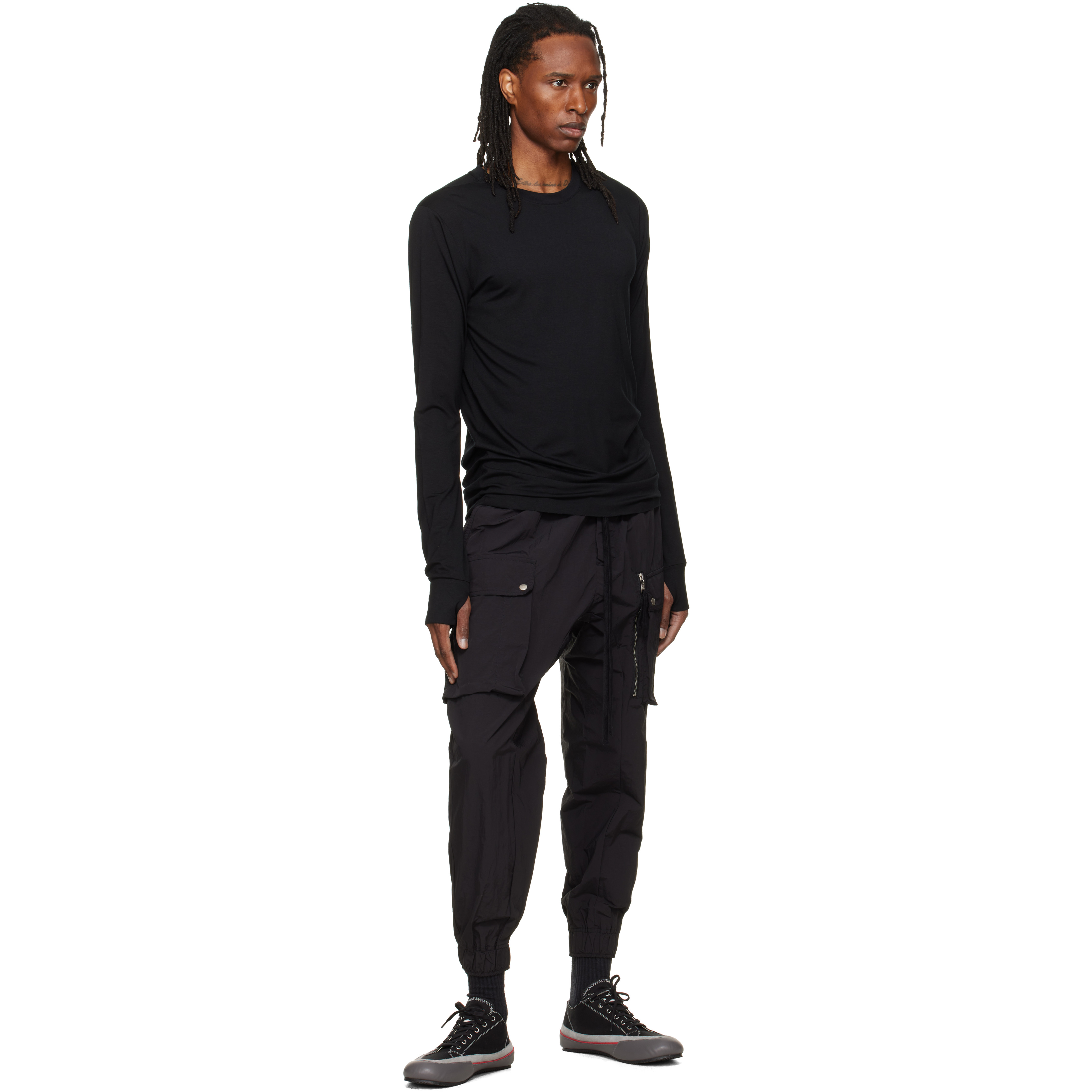 Black P 64 Cargo Pants